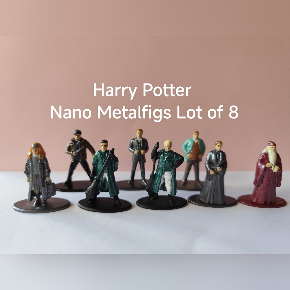 4/$50⭐️Lot of 8 Harry Potter Nano Metalfigs Die Cast Figures Jada Toys Metal